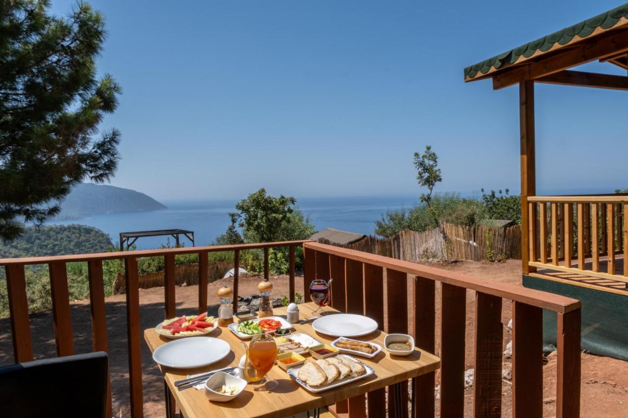 Goat Bungalow And Camping Hotell Faralya Exteriör bild